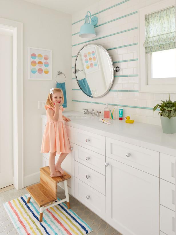 Multifunctional Bathroom Vanity For Kids